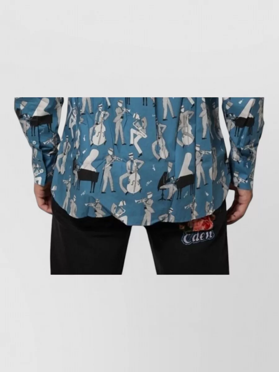 Dolce&Gabbana Jazz Print Cotton Shirt
