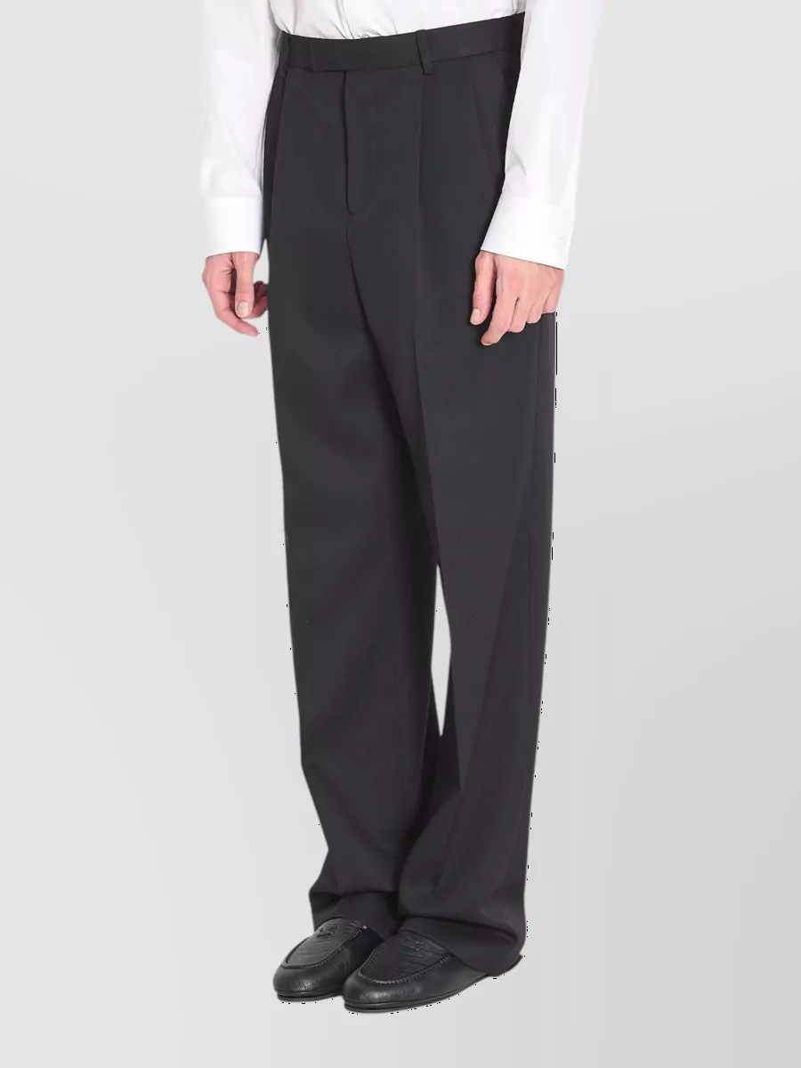 Celine Wool High-Rise Straight-Leg Trousers