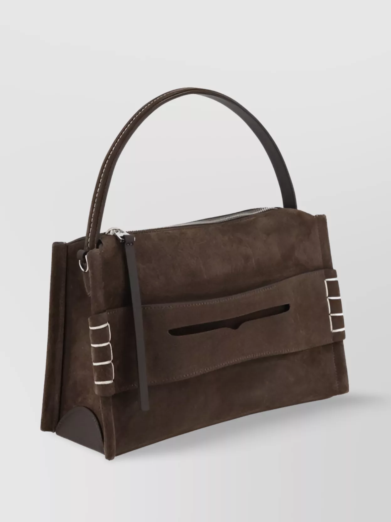 Jw Anderson Loafer Bag Medium Suede Shoulder Bag