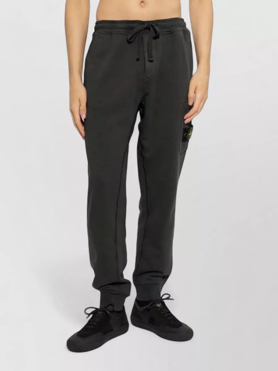 Stone Island Cotton Jersey High-Rise Joggers