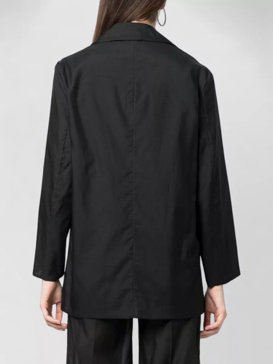 Erika Cavallini Silk Blend Oversized Single Breasted Blazer