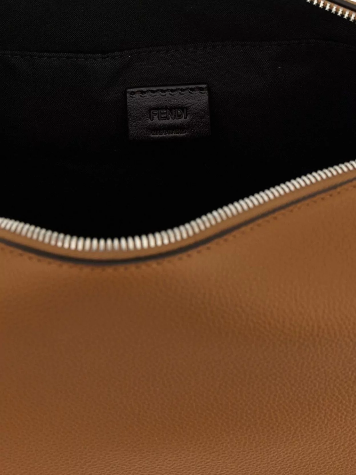 Fendi Medium Shoulder Bag With Adjustable Strap And Metal Hardware