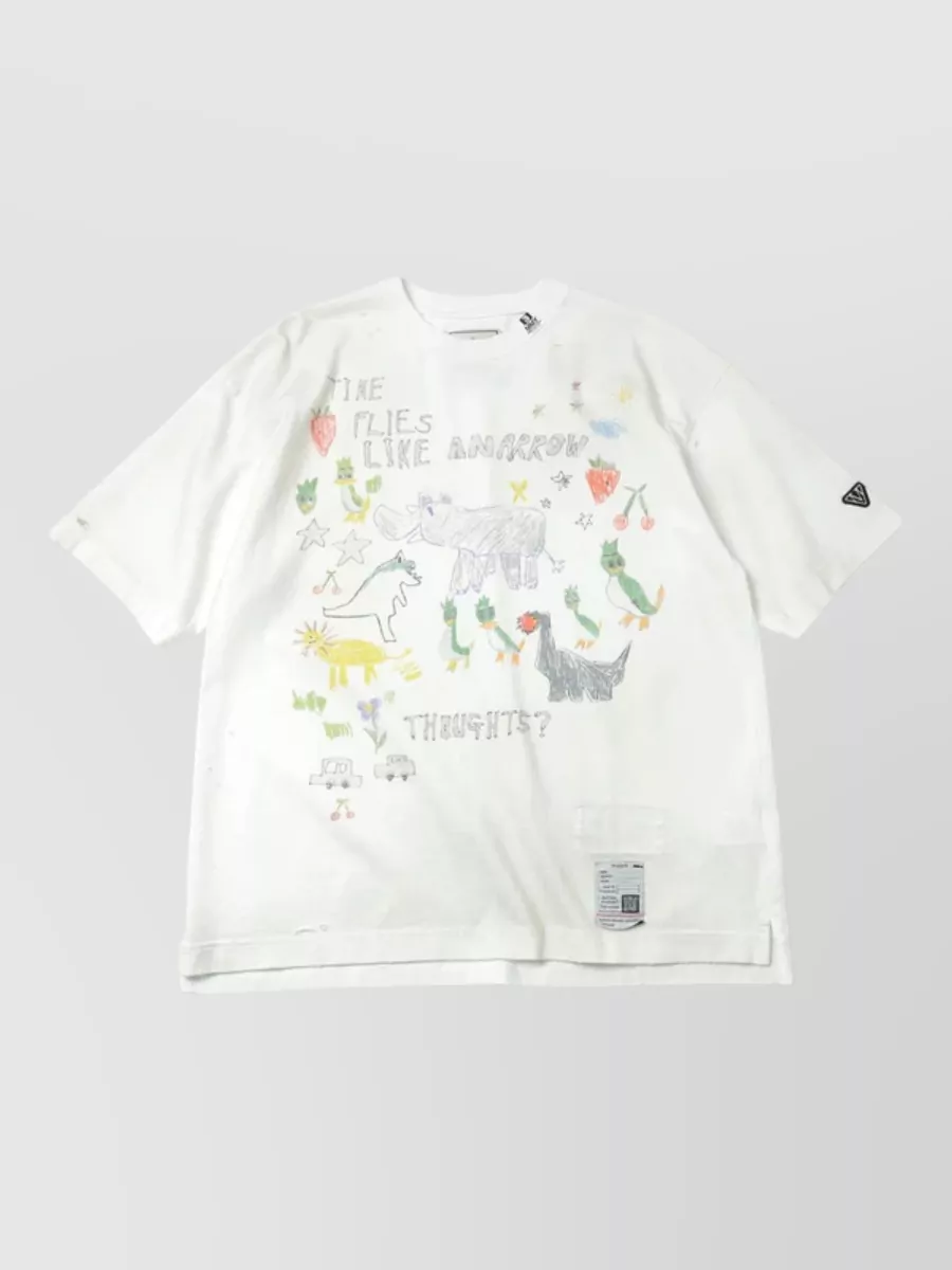 Maison Mihara Yasuhiro Kids Doodle Cotton T-Shirt