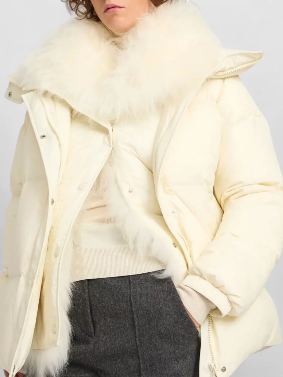 Yves Salomon Army Collection Mid Length Down Jacket