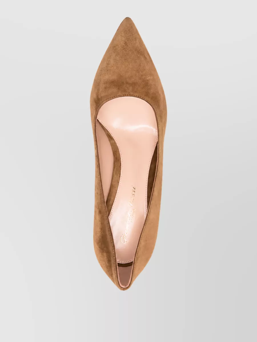 Gianvito Rossi Suede Pointed-Toe Pumps