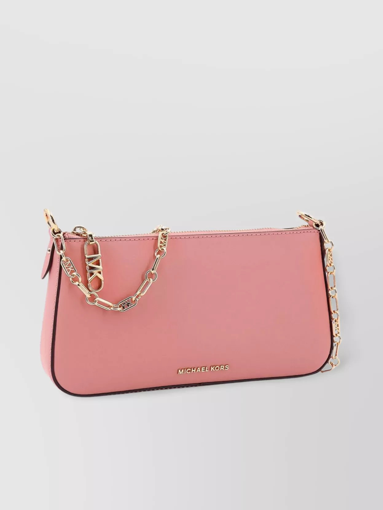 Michael Kors Leather Shoulder Bag Metal Logo