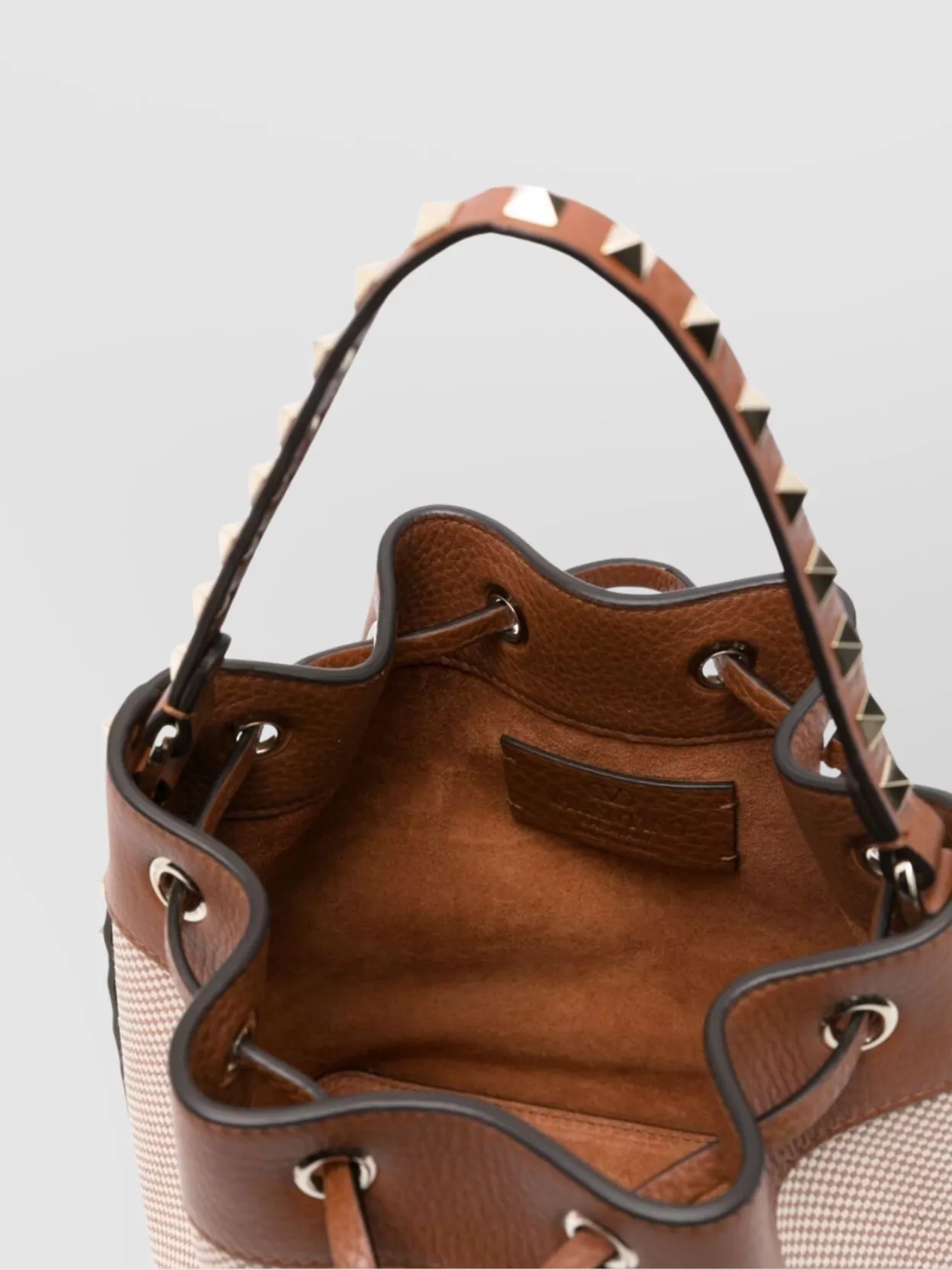 Valentino Garavani Women Rockstud Canvas Bucket Bag