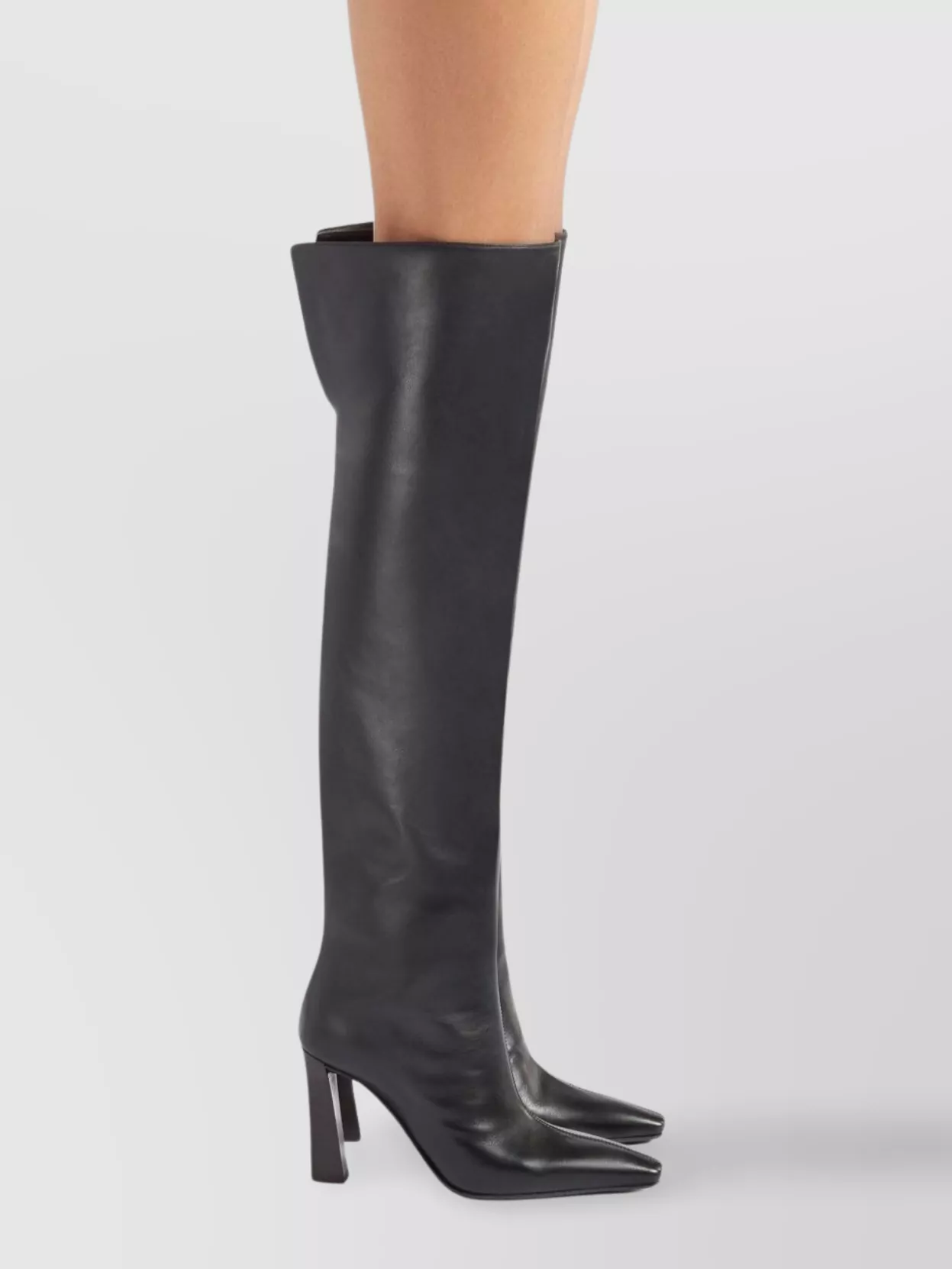 Giuseppe Zanotti Knee-high Leather Block Heel Boots