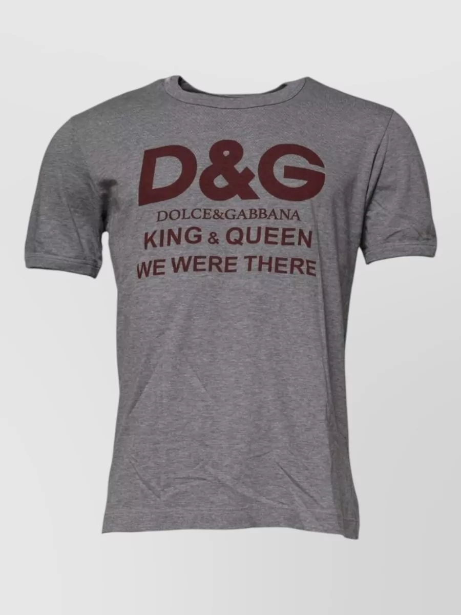 Dolce&Gabbana Logo-print cotton crew-neck t-shirt