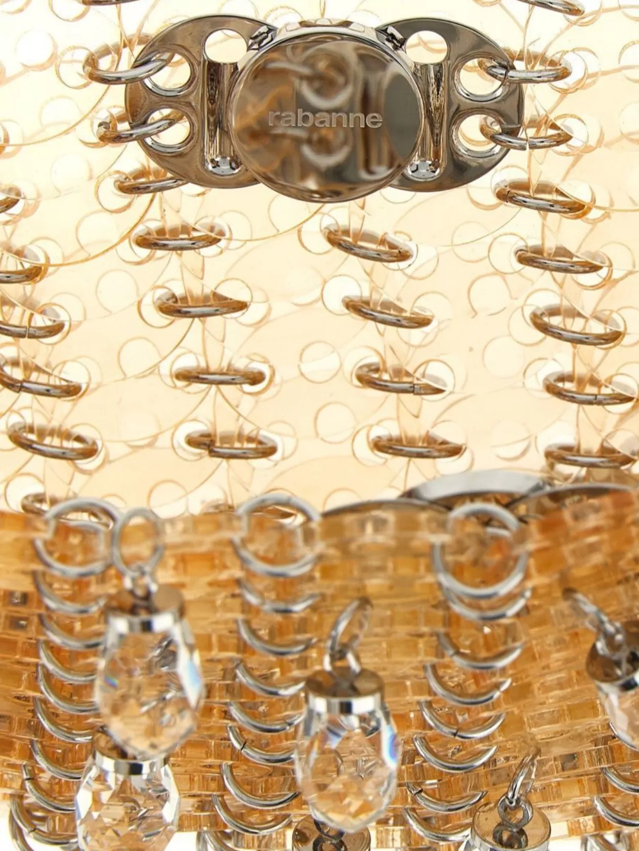 Paco Rabanne Nano Crystal Resin Shoulder Bag With Chain