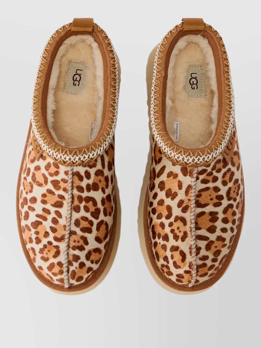 Ugg Cow Hair Platform Mules