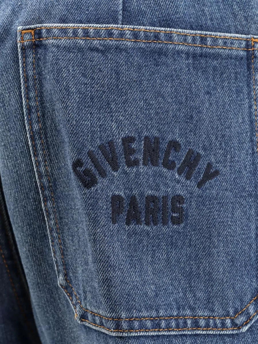 Givenchy High-Rise Cropped Cotton Jeans