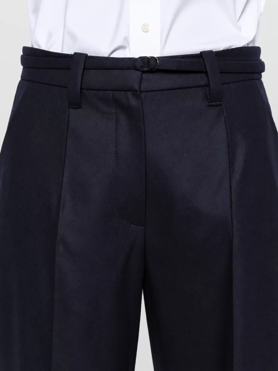 Brunello Cucinelli Wool Wide-Leg Trousers