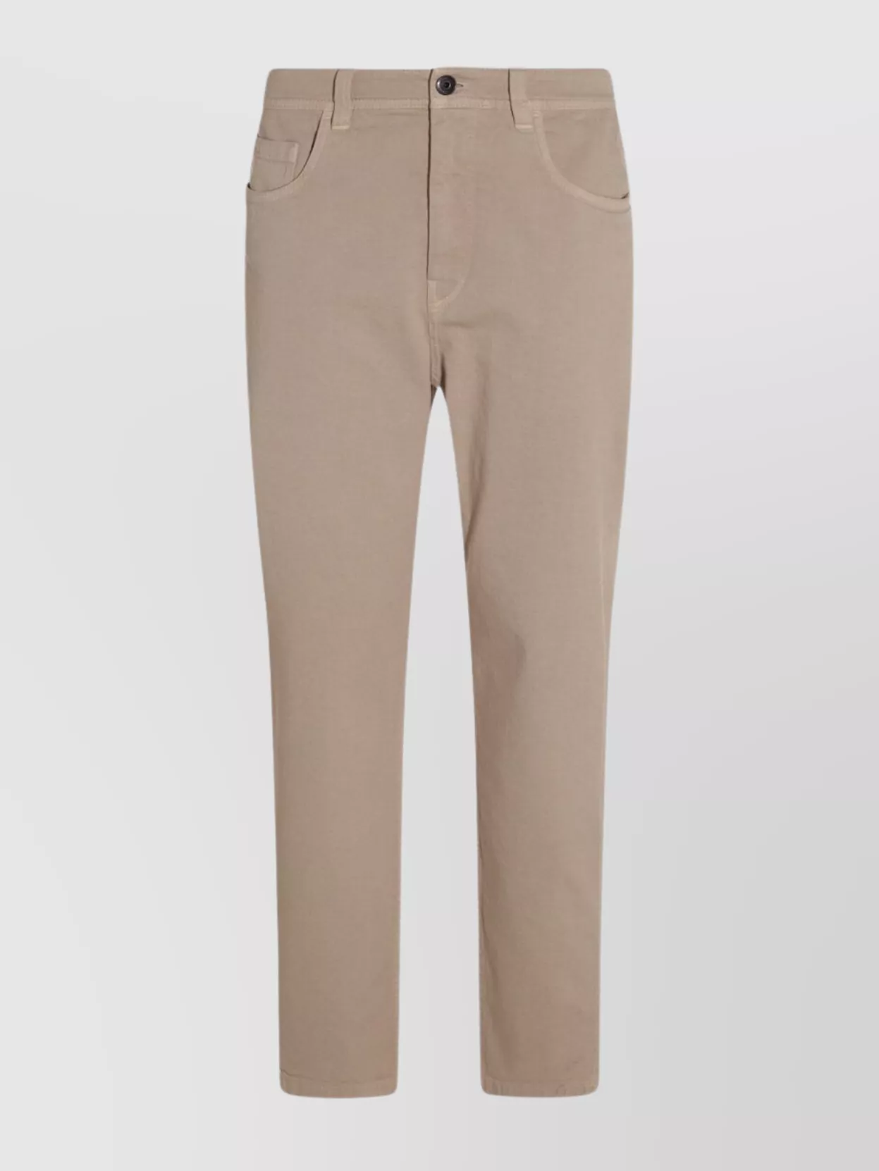 Brunello Cucinelli Straight Trousers With Front And Back Pockets