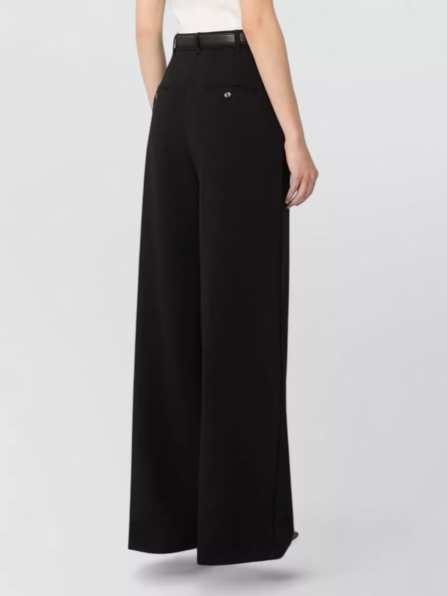 S Max Mara High-Rise Wide-Leg Suit Trousers