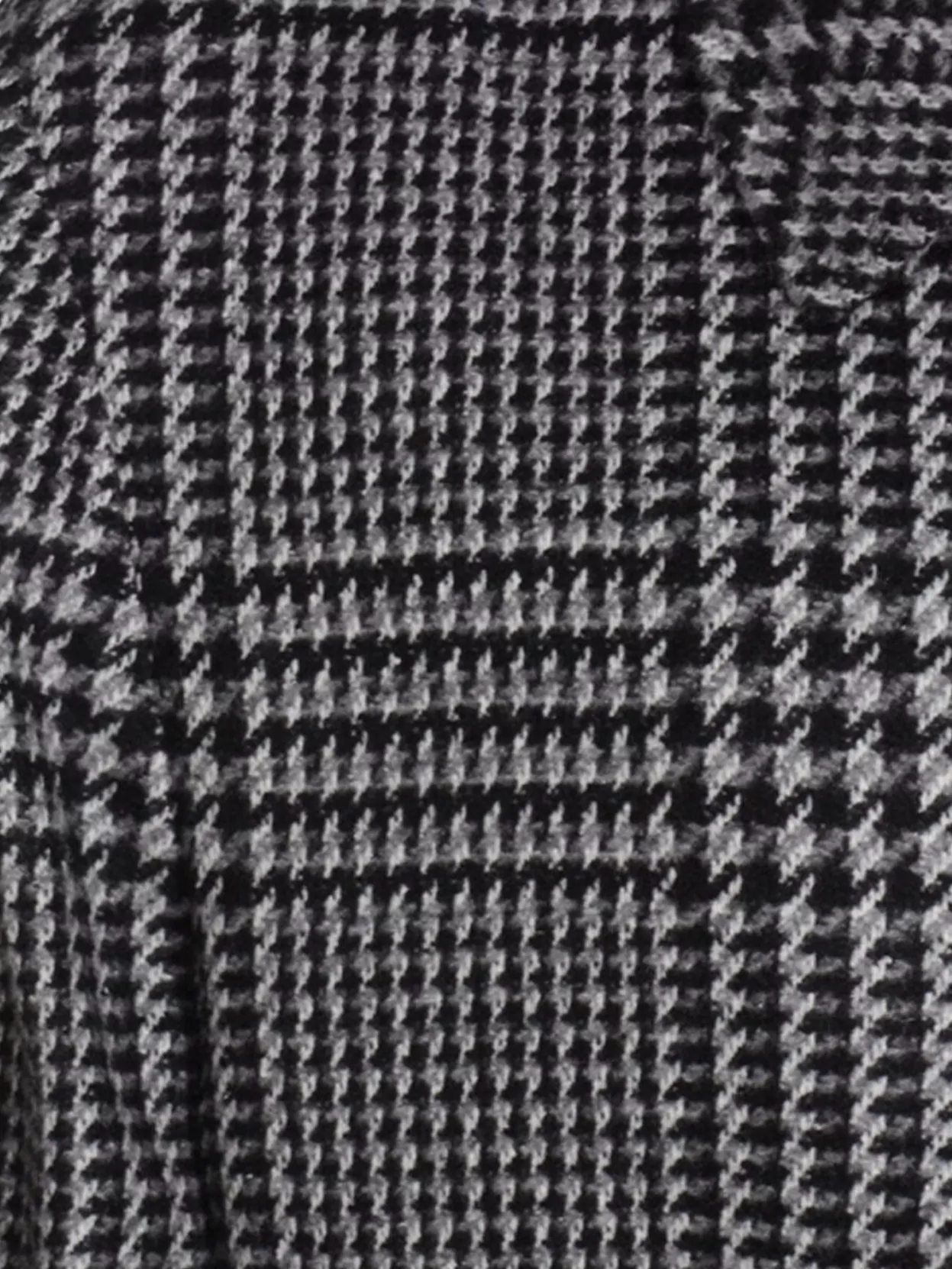 Zegna Houndstooth Pattern Coat Belted Waist