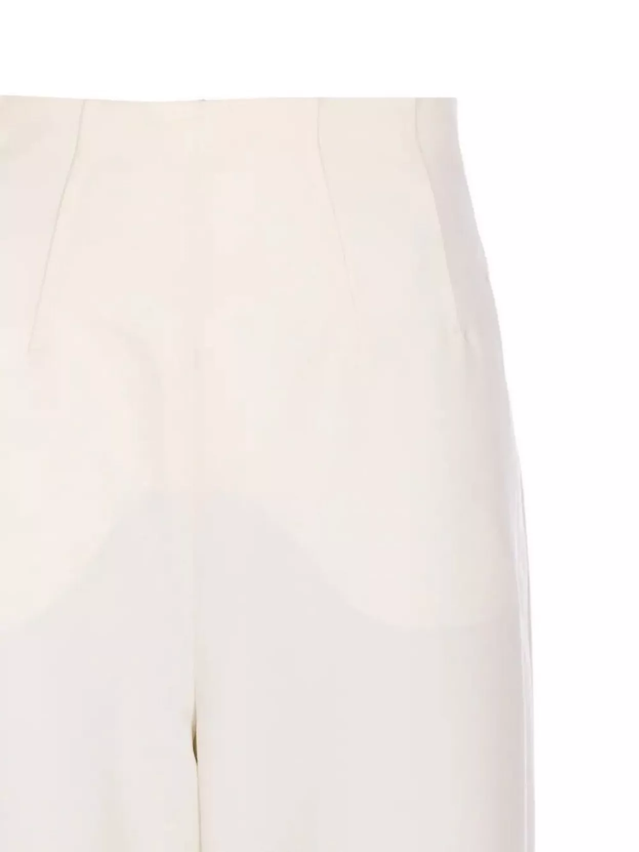 Max Mara High Waist Straight Leg Trousers With Pockets