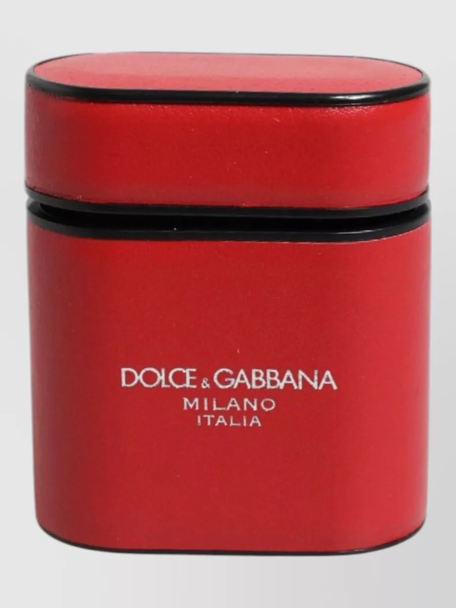 Dolce&Gabbana leather logo print airpods case