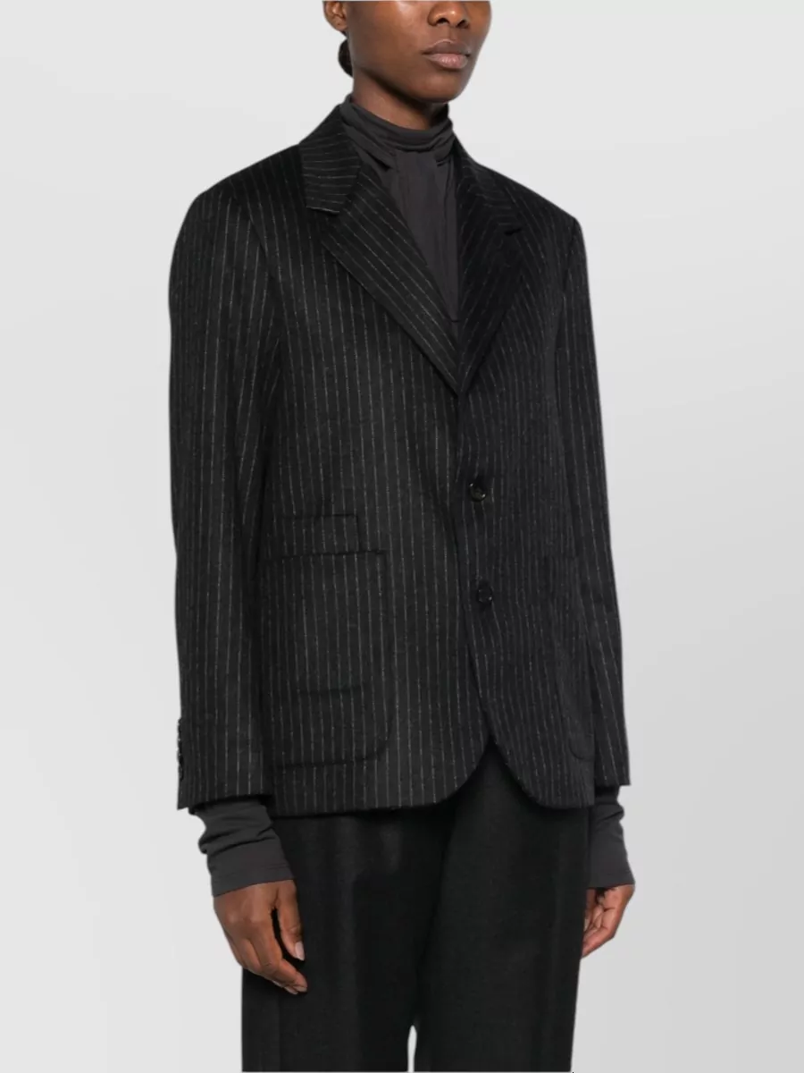 Barena pinstripe wool single-breasted blazer
