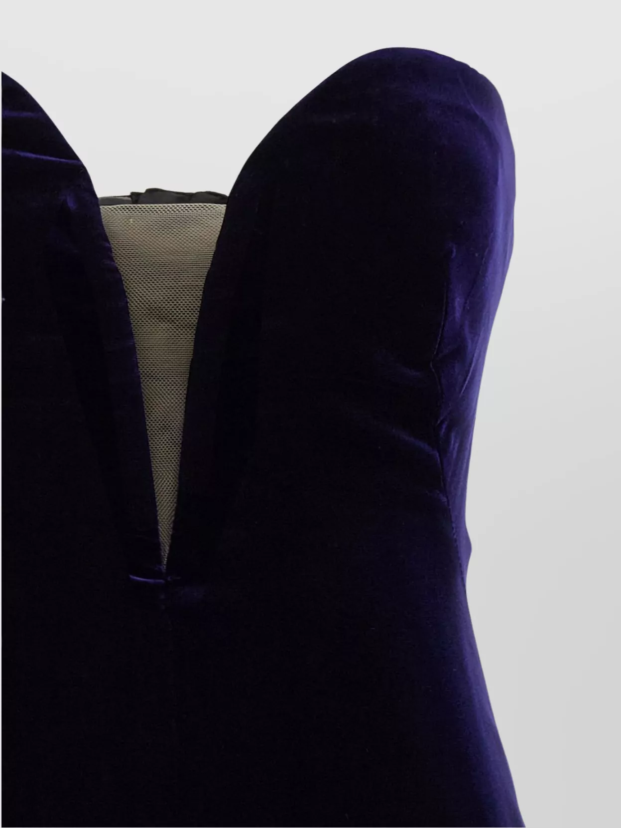 Tom Ford Strapless Velvet Midi Dress With Fitted Silhouette