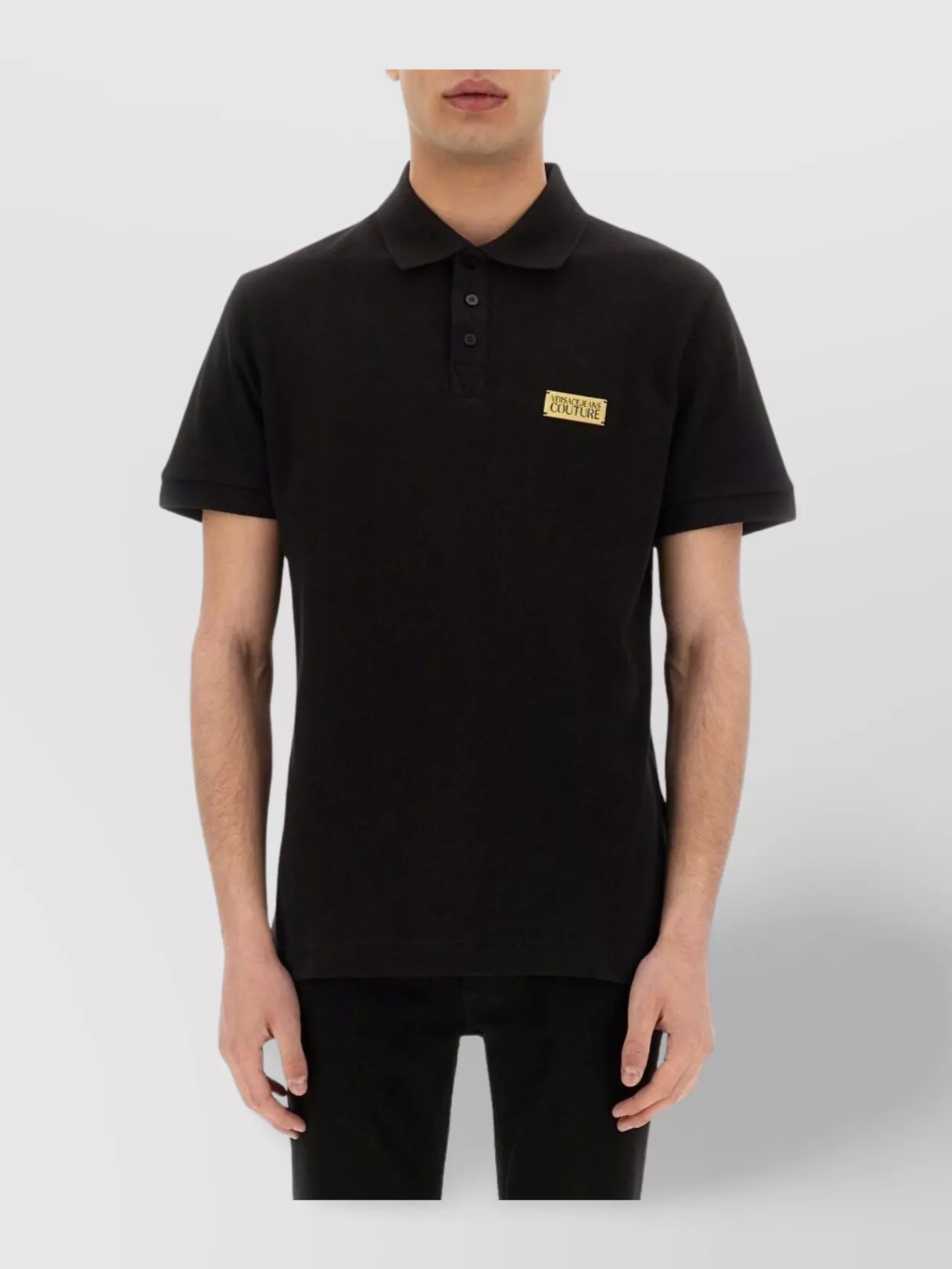 Versace Jeans Couture Logo Polo Shirt Collar Sleeves