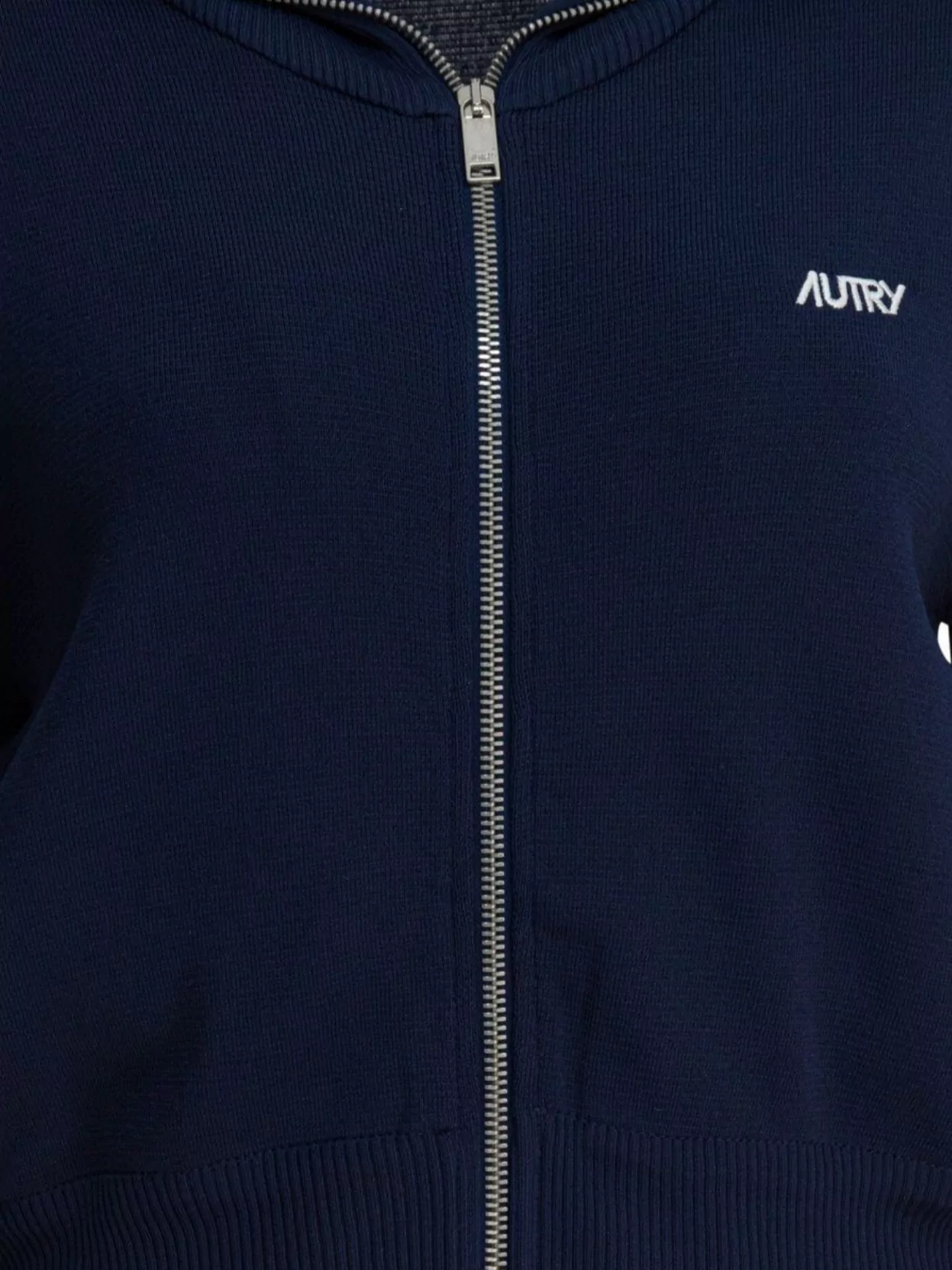 Autry Zippered Sweatshirt Featuring Front Pockets