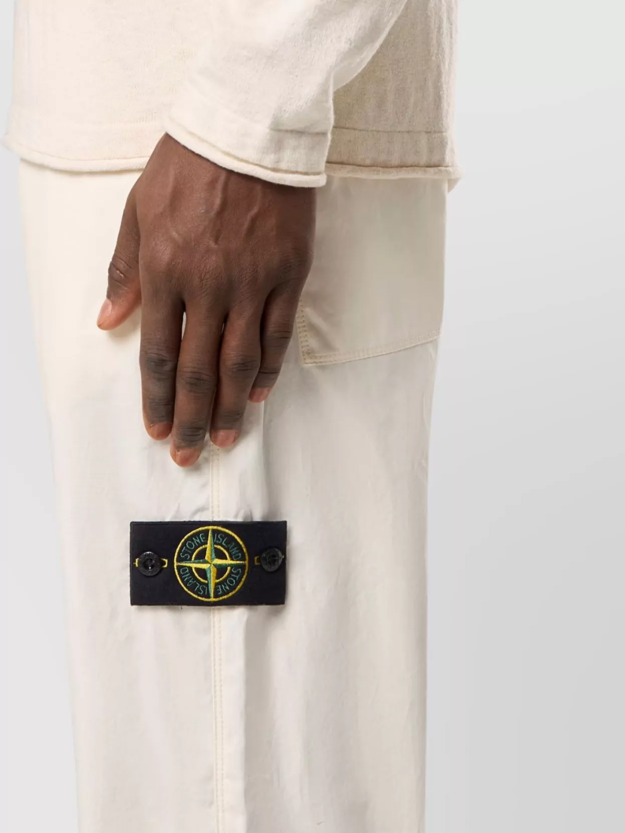 Stone Island Badge Left Leg Chino Trousers