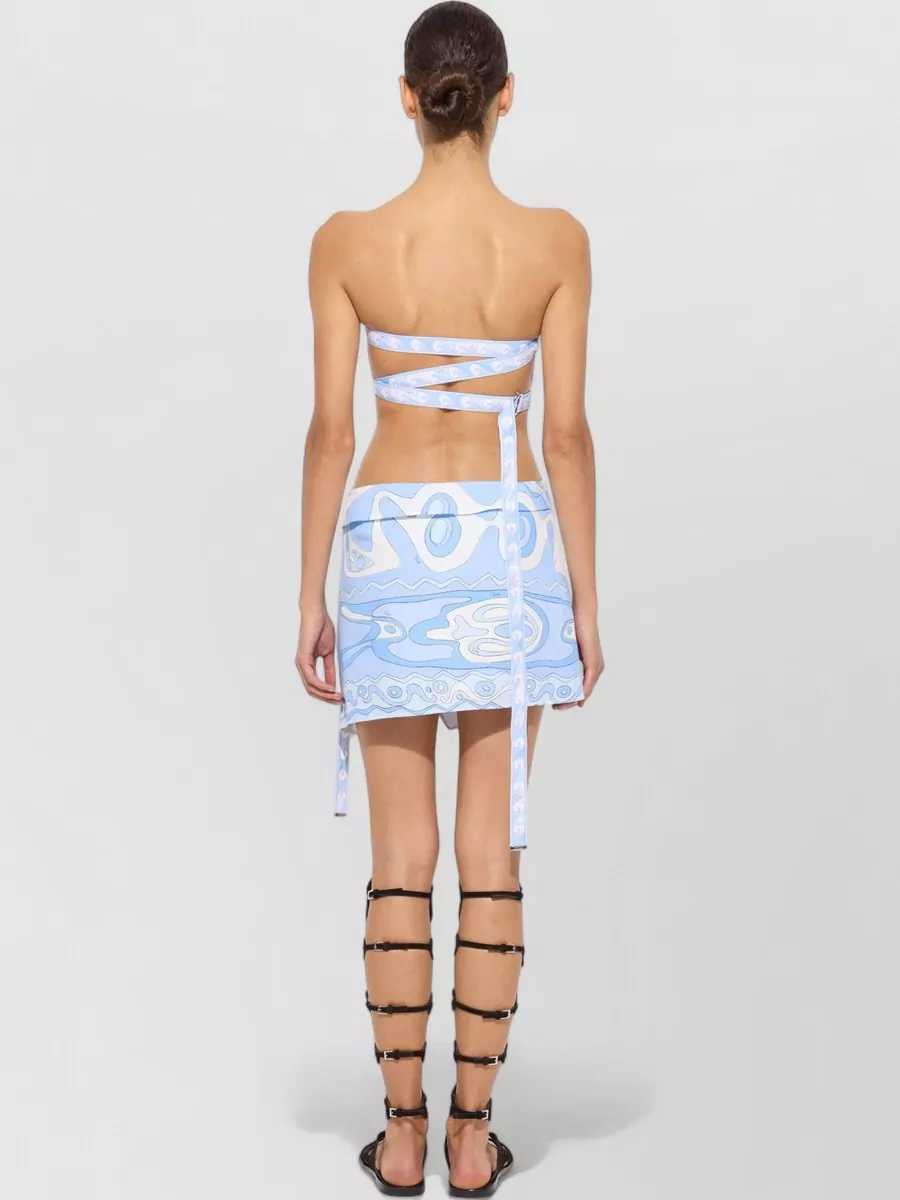 Pucci Cotton Printed Wrap Skirt