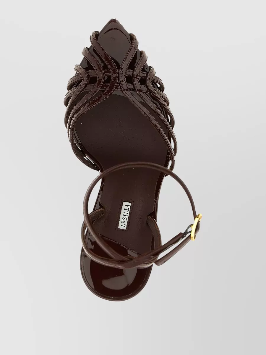 Le Silla Embrace Open Toe Patent Strappy Sandals