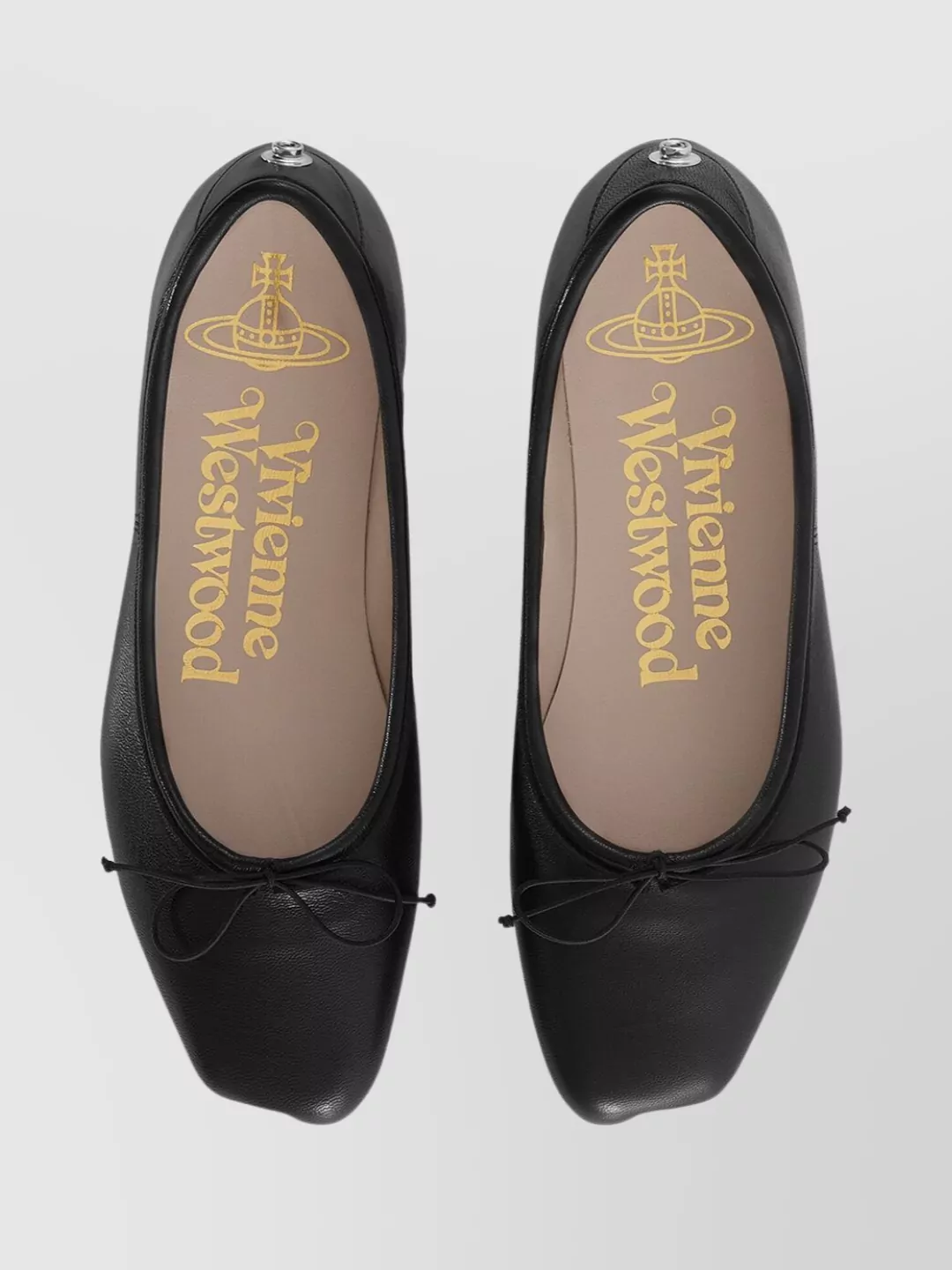 Vivienne Westwood Ballerina Flats With Round Toe And Ankle Strap