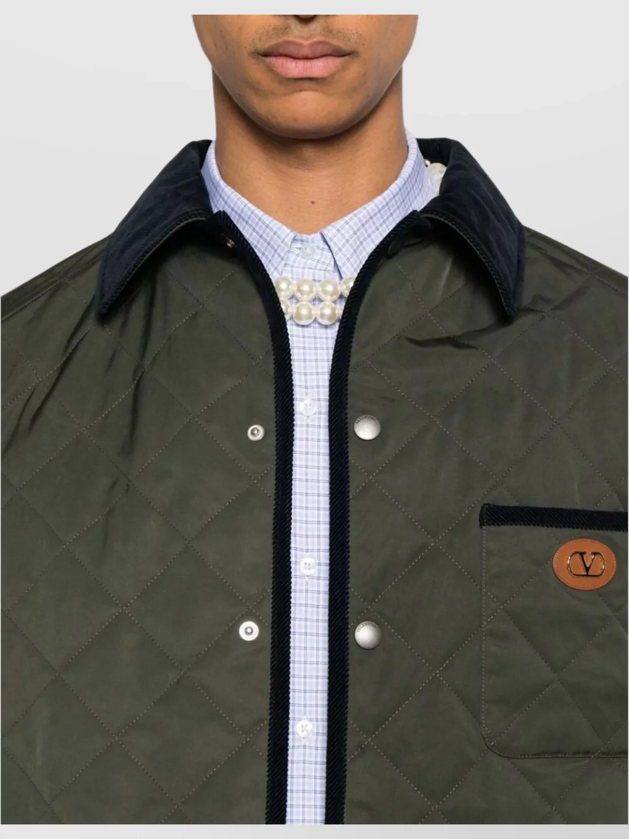 Valentino Garavani Quilted Jacket With Three Patch Pockets