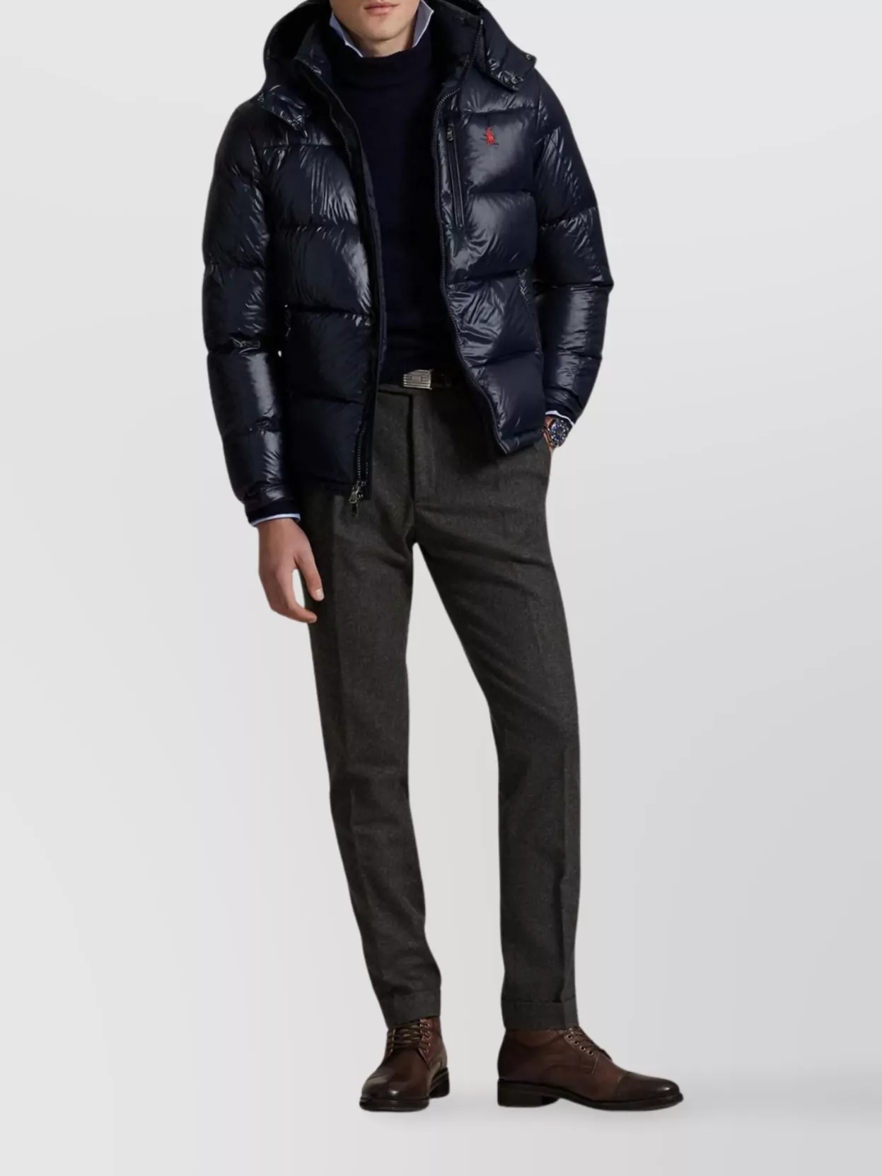 Ralph Lauren Hooded Quilted Bomber Side Pockets