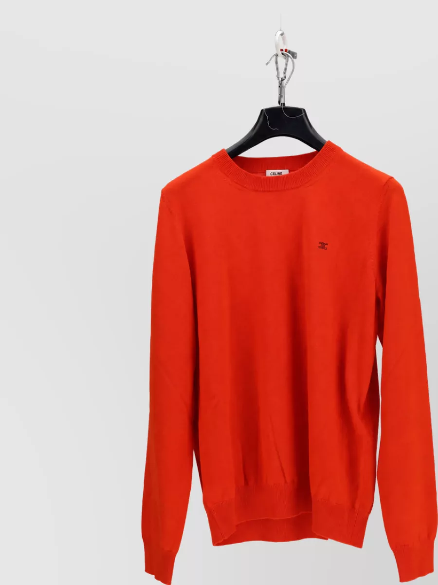 Celine wool fleece crewneck sweater