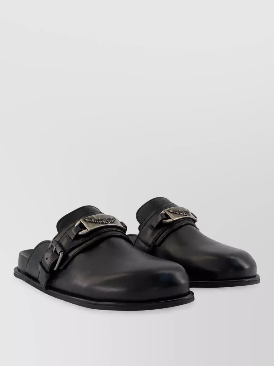 Zadig & Voltaire angie slides buckle detail leather