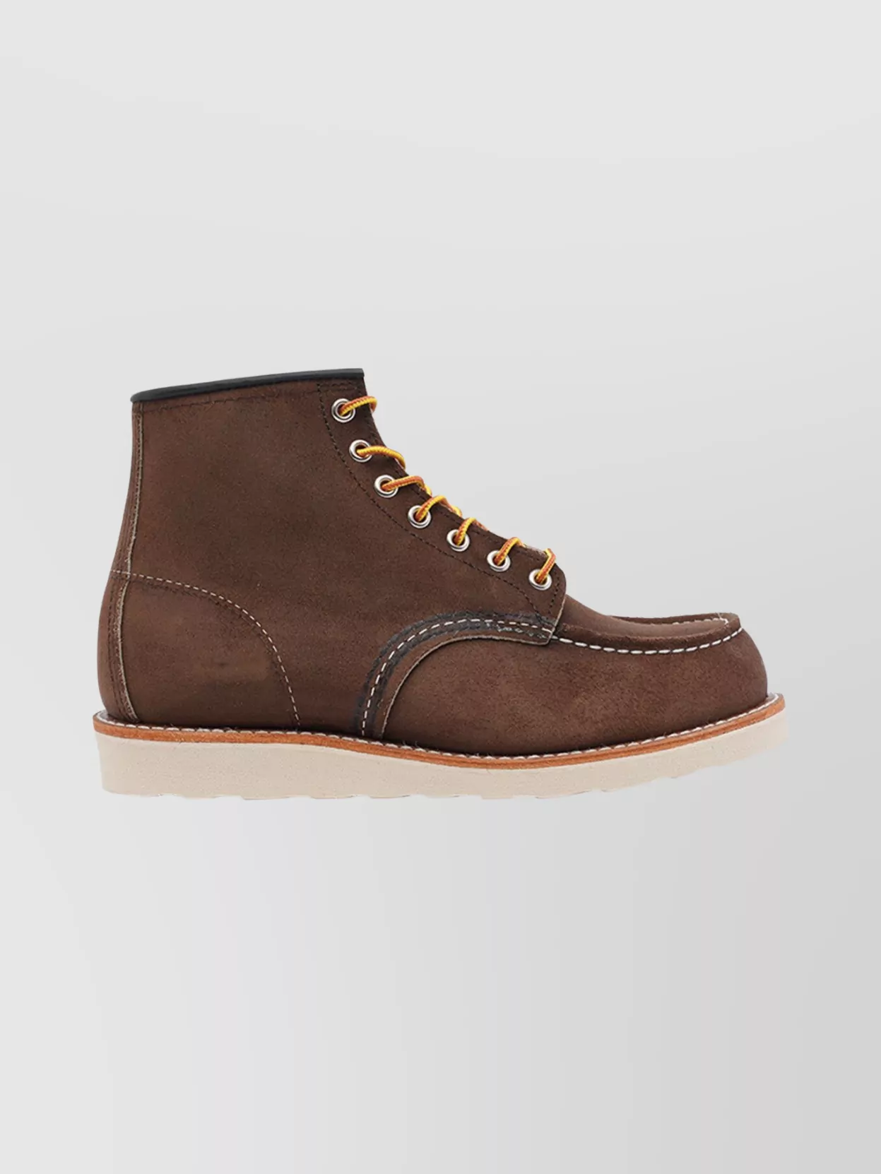 Red Wing Shoes Suede Ankle Lace-Up Shoes With Round Toe