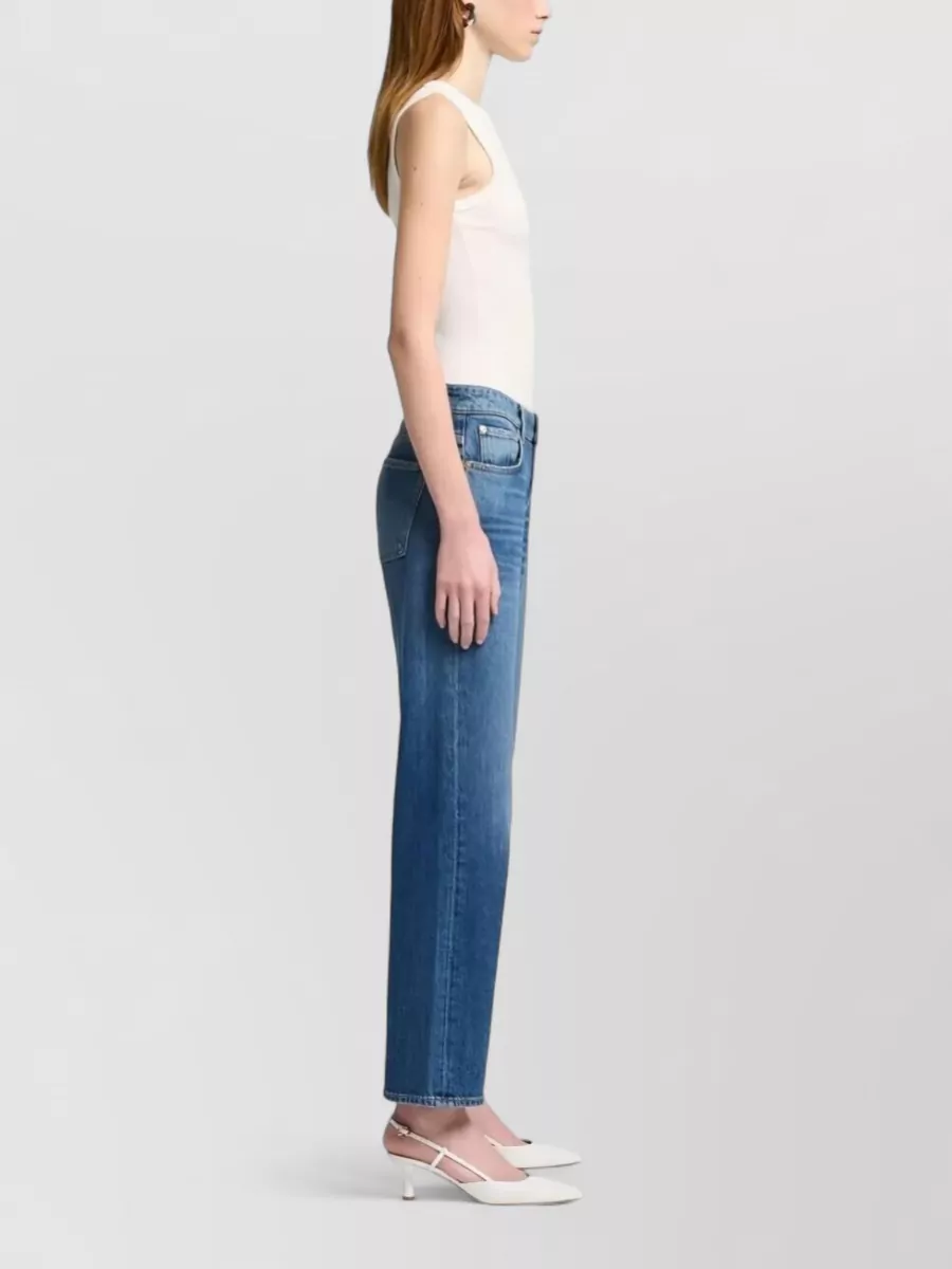 7 For All Mankind Calie Straight Leg Explorer Denim Trousers