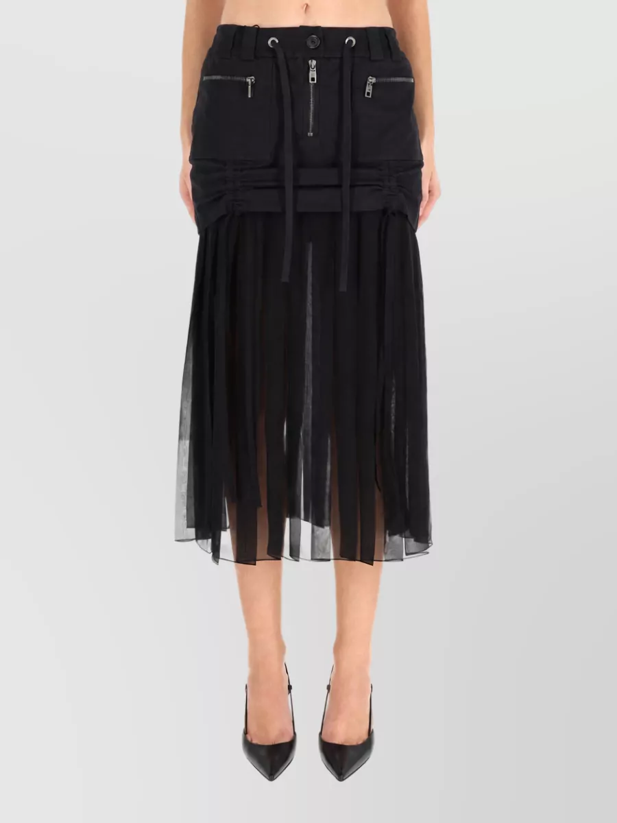 Dolce&Gabbana Silk Midi Skirt