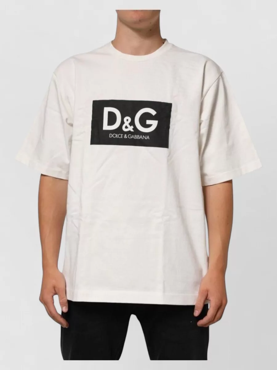 Dolce&Gabbana logo-print cotton crew-neck t-shirt