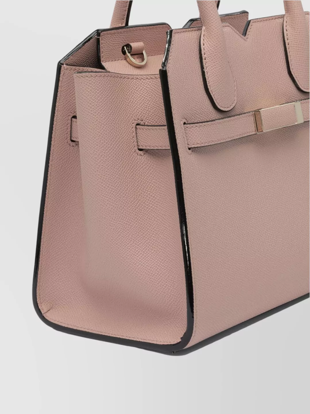 Valextra Structured Top Handle Shoulder Bag Metal Hardware