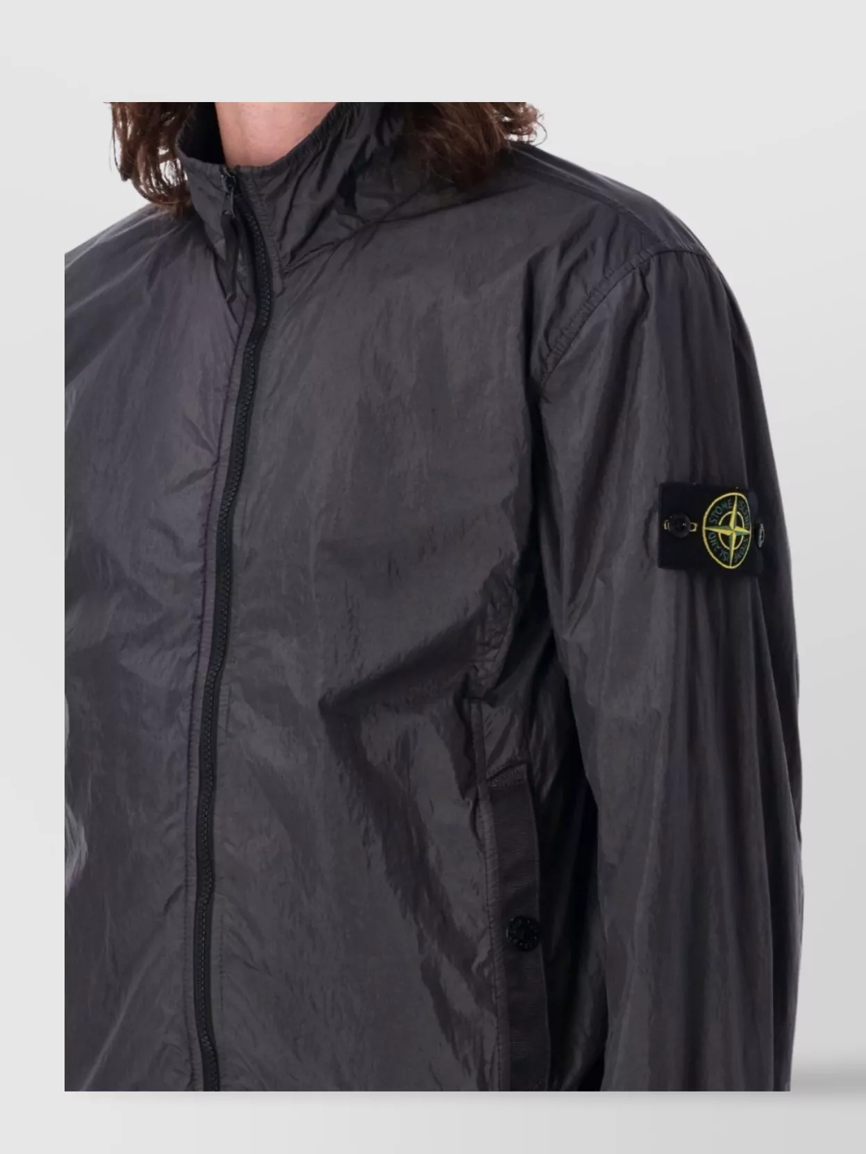 Stone Island Grey Crinkle Reps R-ny Jacket