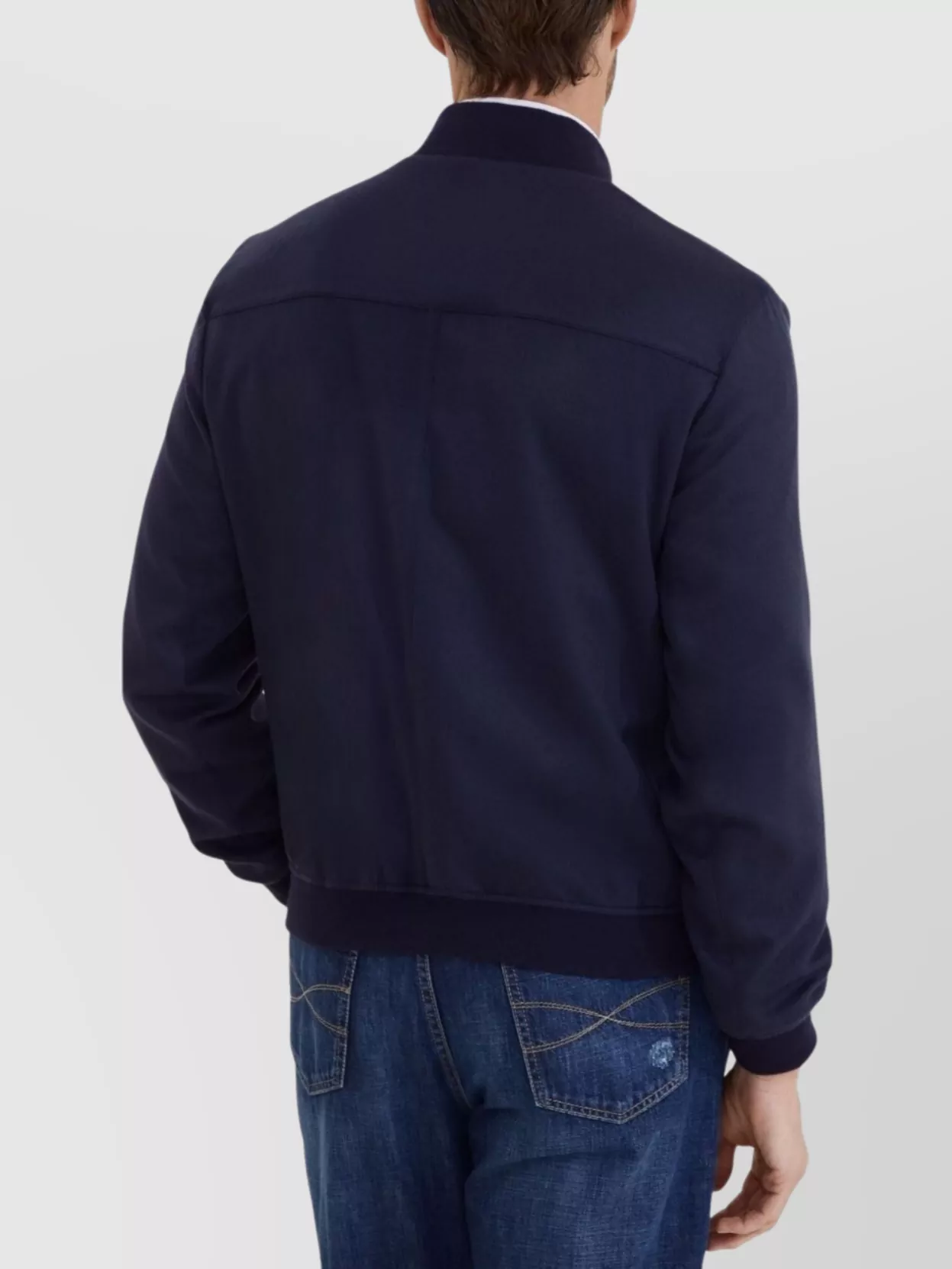 Brunello Cucinelli Cashmere Bomber Style Jacket