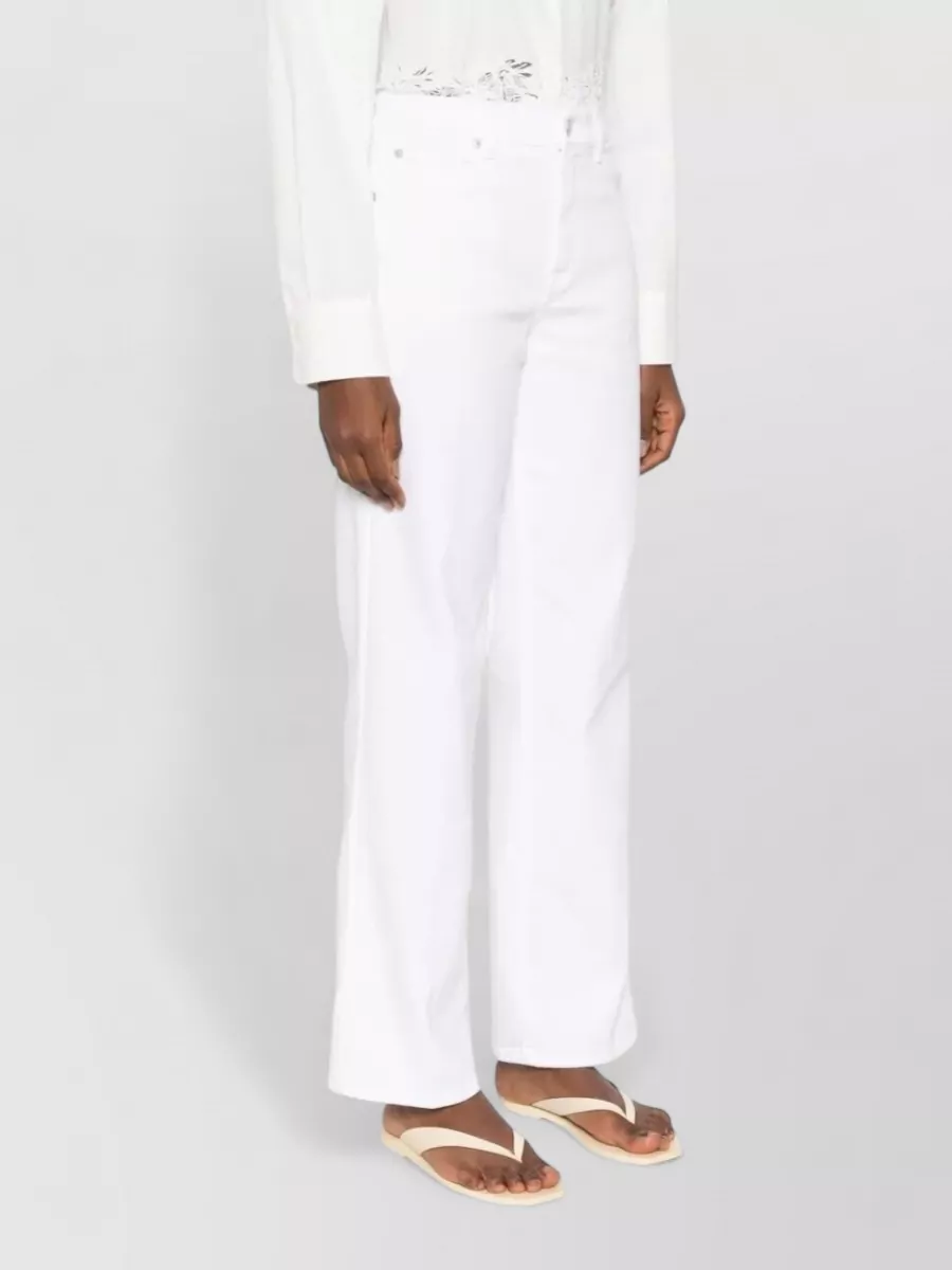 7 For All Mankind Soleil Straight Leg Jeans Buttoned Cuffs