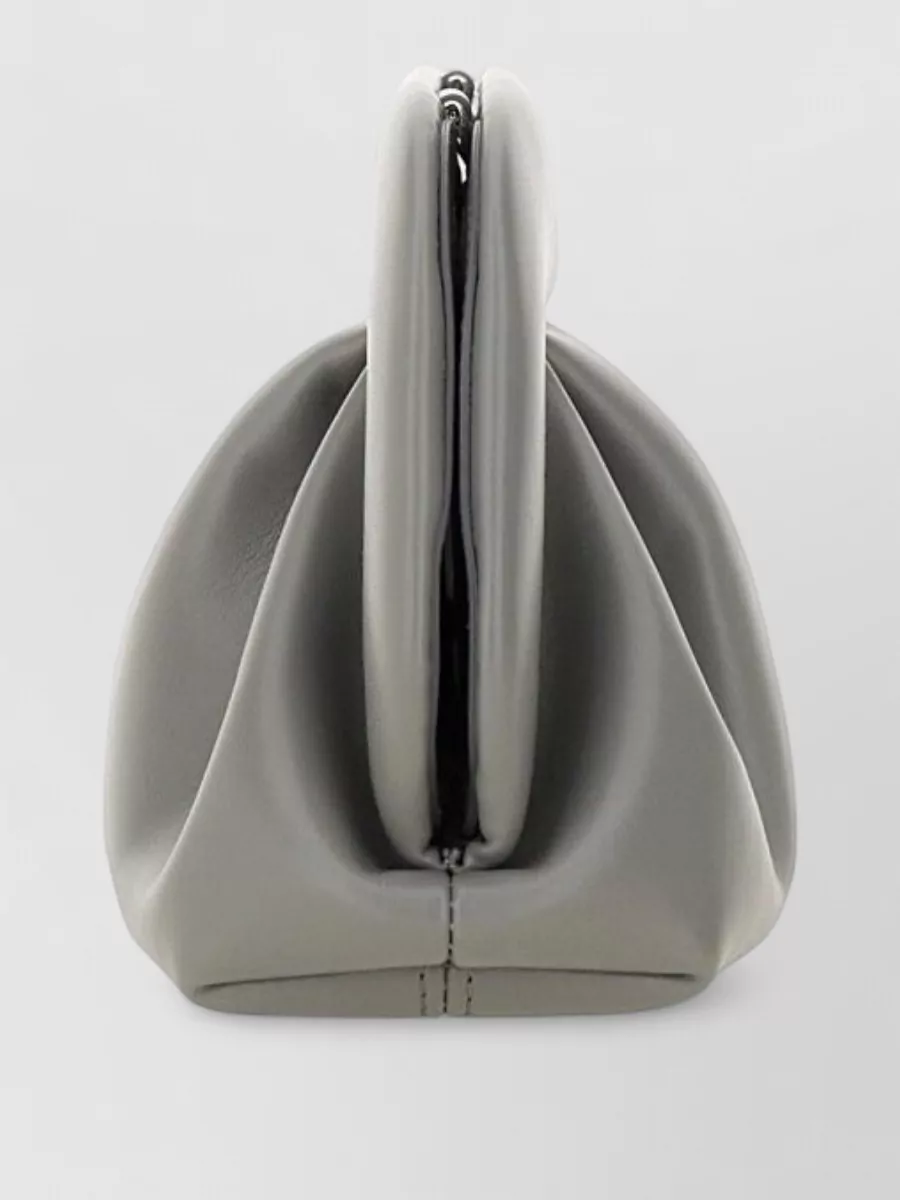 Themoirè Pleated Clutch Bag Detachable Strap In Pattern