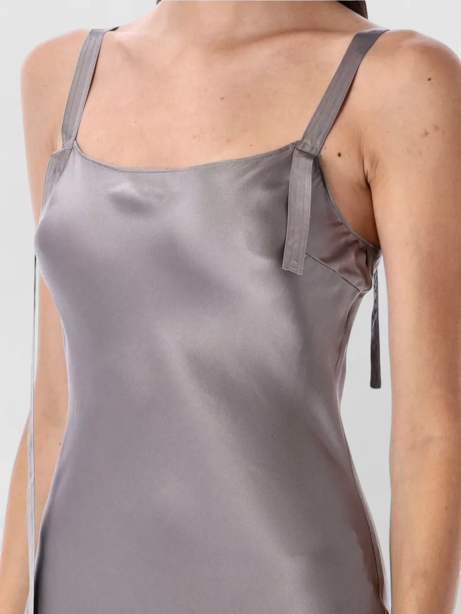 The Garment Silk Satin Open Back Maxi Dress