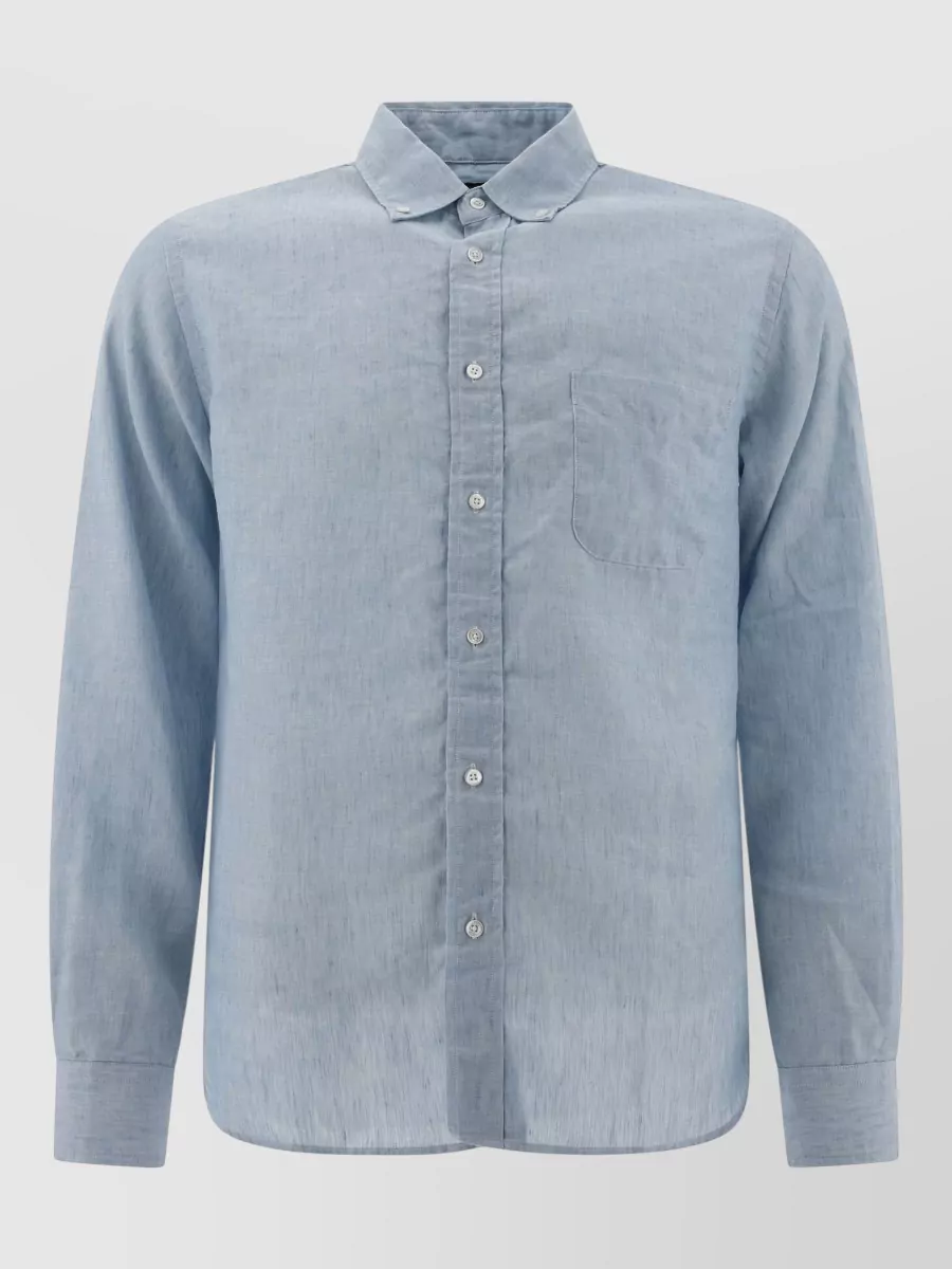 Beams Plus linen blend casual shirt