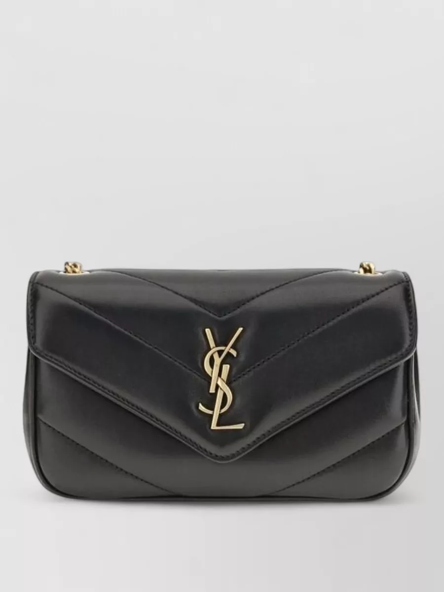 Saint Laurent lou lou lamb leather shoulder bag