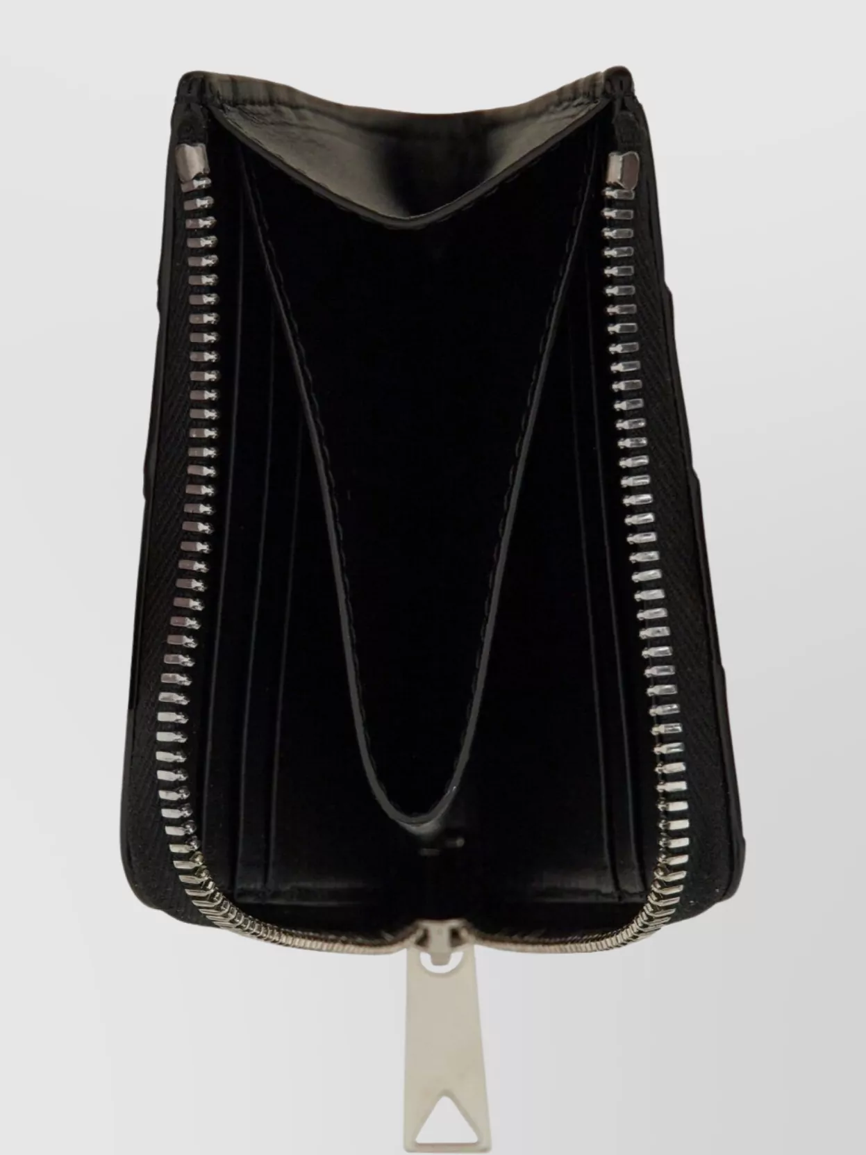 Bottega Veneta Textured Braided Zippered Cardholder