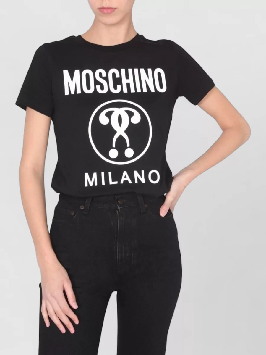 Moschino Logo Print Cotton T-Shirt