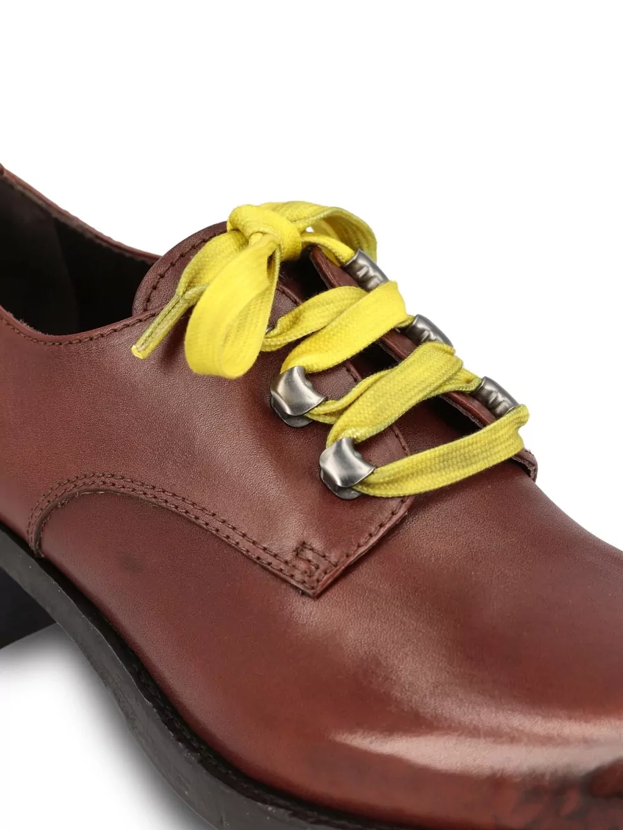 Prada Leather Lace-Up Oxford Shoes