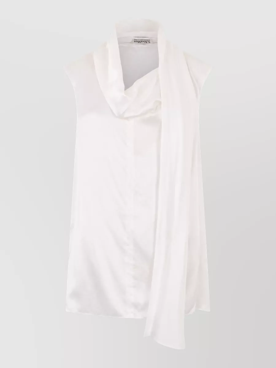 S Max Mara silk draped blouse